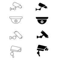 vidéosurveillance vecteur icône. vidéo caméra illustration signe collection. surveillance symbole. surveillance appareils photo logo.