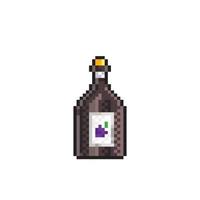 boisson bouteille dans pixel art style vecteur