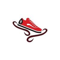 icône chaussure logo concept vecteur baskets modèle