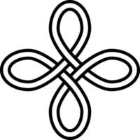 symbole de bonheur talisman amulette celtique nœud vecteur