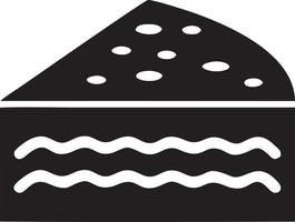 gâteau icône symbole vecteur image. illustration de le boulangerie anniversaire isolé conception image. eps dix