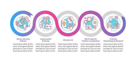 améliorer les compétences de résolution de problèmes conseils modèle infographique vectoriel