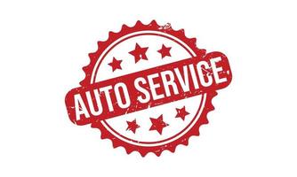 auto un service caoutchouc grunge timbre joint Stock vecteur