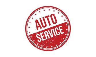 auto un service caoutchouc grunge timbre joint Stock vecteur