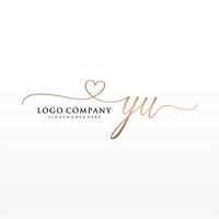 initiale toi féminin logo collections modèle. écriture logo de initiale signature, mariage, mode, bijoux, boutique, floral et botanique avec Créatif modèle pour tout entreprise ou entreprise. vecteur