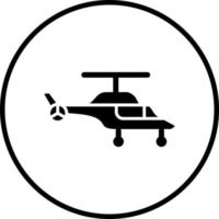 vecteur conception hélicoptère vecteur icône style