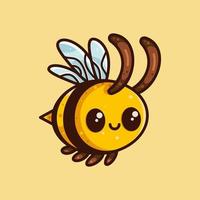 illustration d'abeille mignonne vecteur