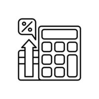 comptabilité ligne art icône conception vecteur
