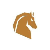 animal cheval tête géométrique Créatif logo vecteur