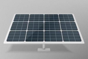 3d réaliste isolé solaire panneau batterie vecteur