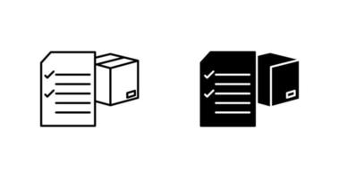 icône de vecteur de liste de contrôle de livraison