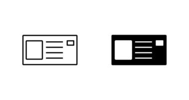 icône de vecteur de carte d'identité