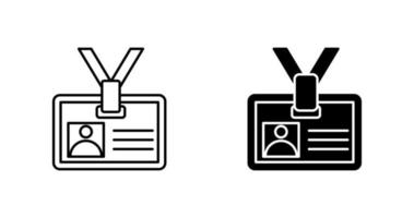 icône de vecteur de carte d'identité