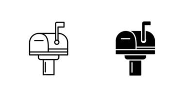 icône de vecteur de boîte aux lettres