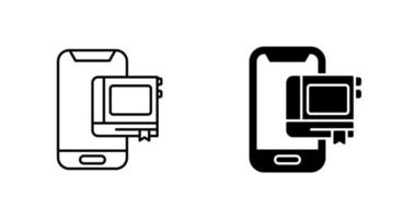 icône de vecteur de livre électronique