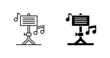 icône de vecteur d'éducation musicale