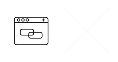 icône de vecteur de lien