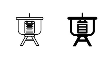 icône de vecteur de présentation de menu