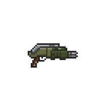 fusil à pompe dans pixel art style vecteur