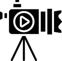 vidéo caméra vecteur icône style