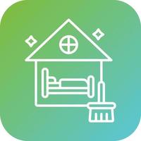 airbnb nettoyage vecteur icône style