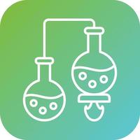 chimie expérience vecteur icône style