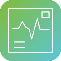 électrocardiogramme vecteur icône style