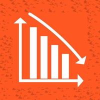 icône de vecteur de barre descendante