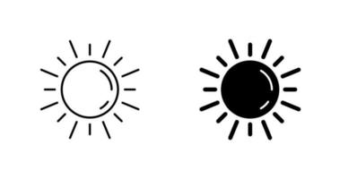 icône de vecteur de soleil