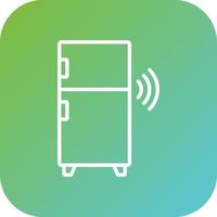 intelligent réfrigérateur vecteur icône style