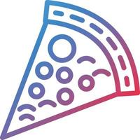 vecteur conception Pizza tranche icône style