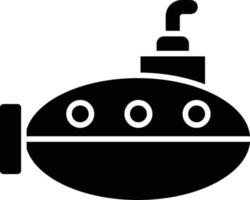 vecteur conception sous-marin icône style