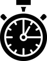 chronomètre vecteur icône style