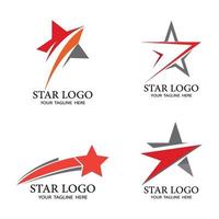 star icône modèle vector illustration design set