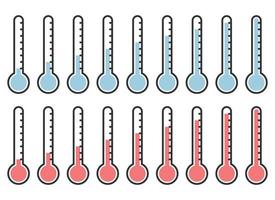 thermomètre signe icône vecteur illustration isolé sur blanc