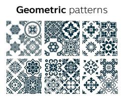 conception de motifs géométriques en illustration vectorielle vecteur