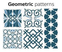 conception de motifs géométriques en illustration vectorielle vecteur