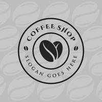 illustration de conception de logo de café vecteur