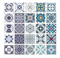 carreaux vintage motifs portugais conception sans couture antique en illustration vectorielle vecteur