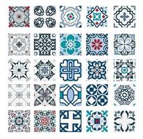 carreaux vintage motifs portugais conception sans couture antique en illustration vectorielle vecteur