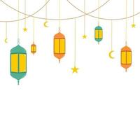 Ramadan islamique lanterne vecteur