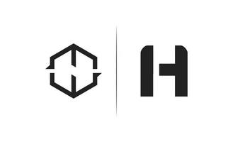 vecteur de logo monogramme h initial