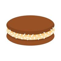 main tiré alfajor illustration vecteur