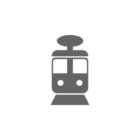 icône de vecteur de tramway