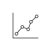 ligne statistiques vecteur icône