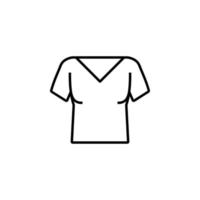 T-shirt vêtements femme vecteur icône