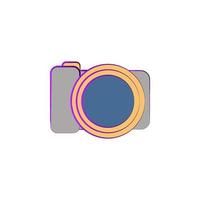 caméra coloré vecteur icône