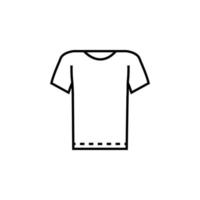 vêtements manches T-shirt vecteur icône