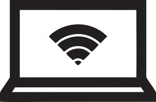 signal la communication information lien sans fil icône symbole vecteur image, illustration de le réseau Wifi dans noir image. eps dix