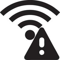 signal la communication information lien sans fil icône symbole vecteur image, illustration de le réseau Wifi dans noir image. eps dix